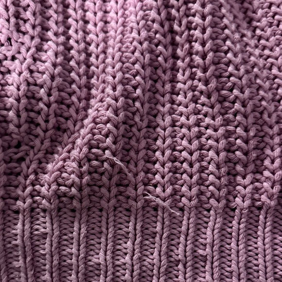 Babaa No 18 Cotton Cardigan in fallen bougainvillea - Picture 3 of 5